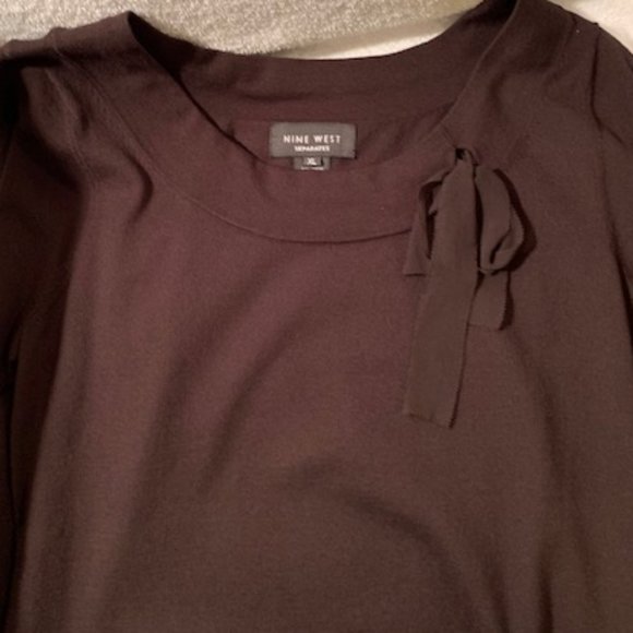 Nine West Separates dark brown sweater NWOT - Picture 8 of 11